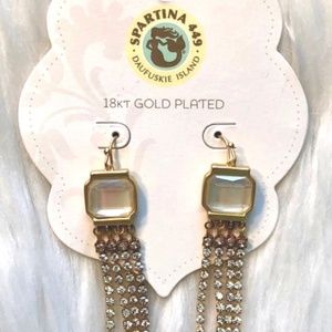Spartina 449 Jewelry - Spartina 449 NEW Pearlescent Gold Fringe Earrings Spartina 449 Jewelry - Spartina 449 NEW Pearlescent Gold Fringe Earrings